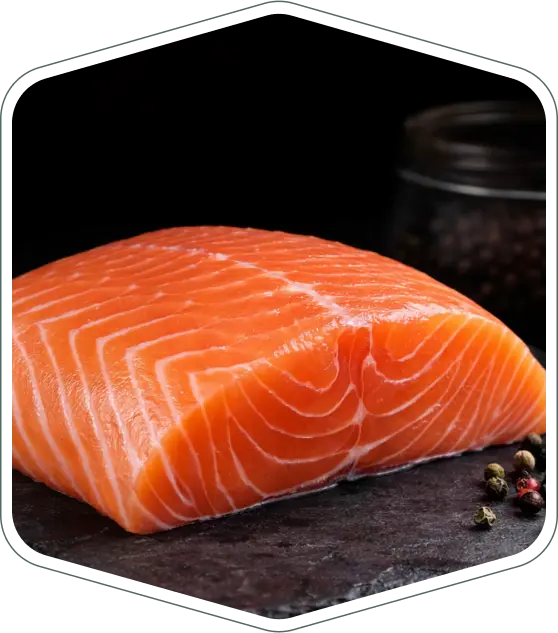 Filete fresco de salmón